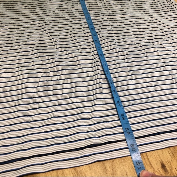 FootJoy Tiburon Naples FL Short Sleeve Golf Shirt Polo Mens Medium Blue Stripe - Picture 7 of 10